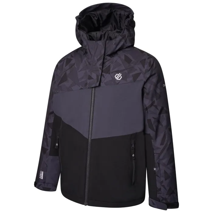Dare 2b Humour II Ski Jacket Black Geo Print Kids Insulated Jackets