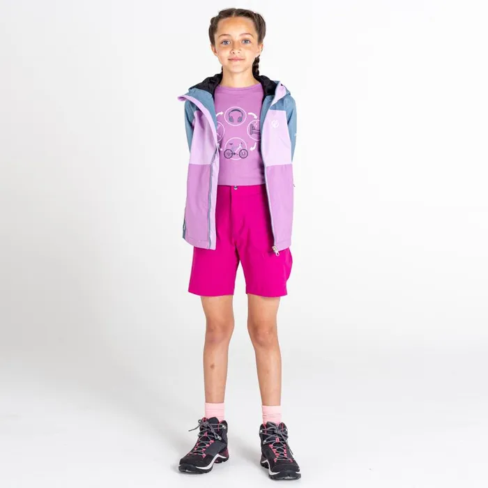 Dare 2b In The Lead III Recycled Waterproof Jacket Lupine Lavender Bluestone Kids Waterproof Jackets