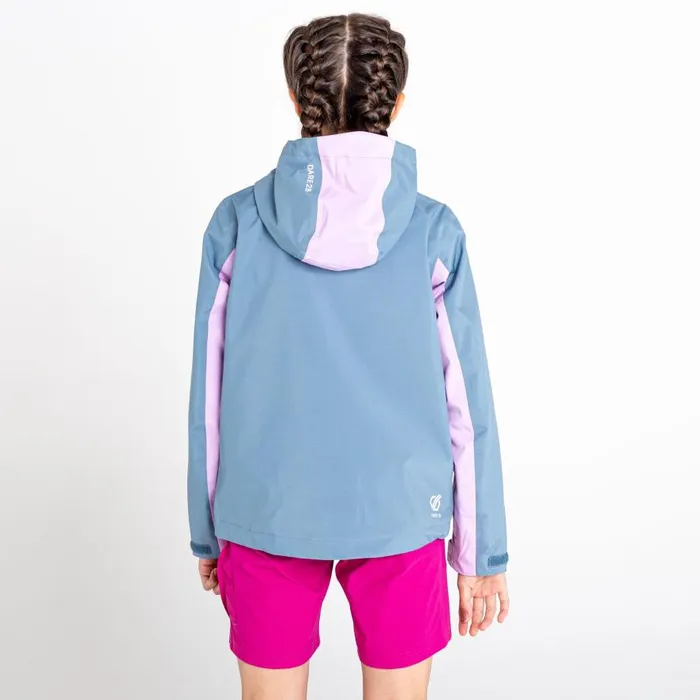 Dare 2b In The Lead III Recycled Waterproof Jacket Lupine Lavender Bluestone Kids Waterproof Jackets