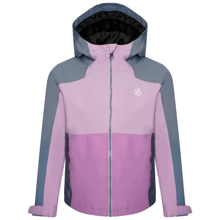 Dare 2b In The Lead III Recycled Waterproof Jacket Lupine Lavender Bluestone Kids Waterproof Jackets