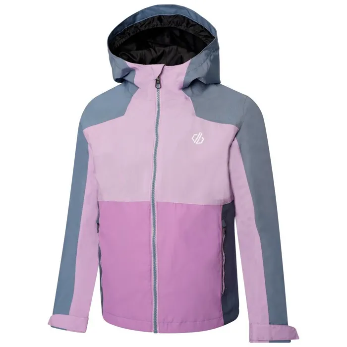Dare 2b In The Lead III Recycled Waterproof Jacket Lupine Lavender Bluestone Kids Waterproof Jackets