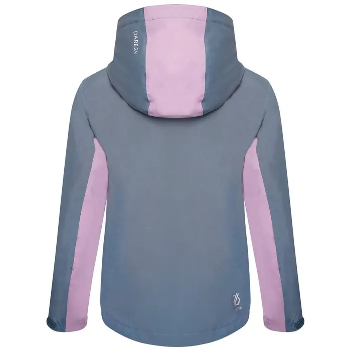 Dare 2b In The Lead III Recycled Waterproof Jacket Lupine Lavender Bluestone Kids Waterproof Jackets