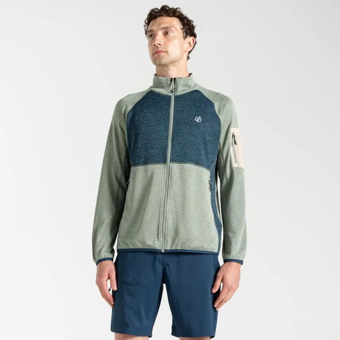 Dare 2b Mountain Series Zip Through Fleece Green Moonlight Denim Men Fleece