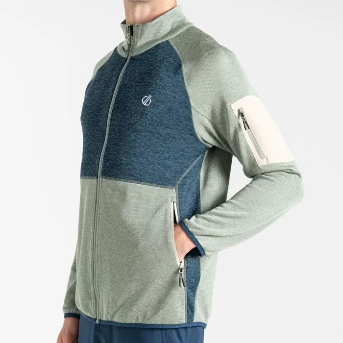 Dare 2b Mountain Series Zip Through Fleece Green Moonlight Denim Men Fleece
