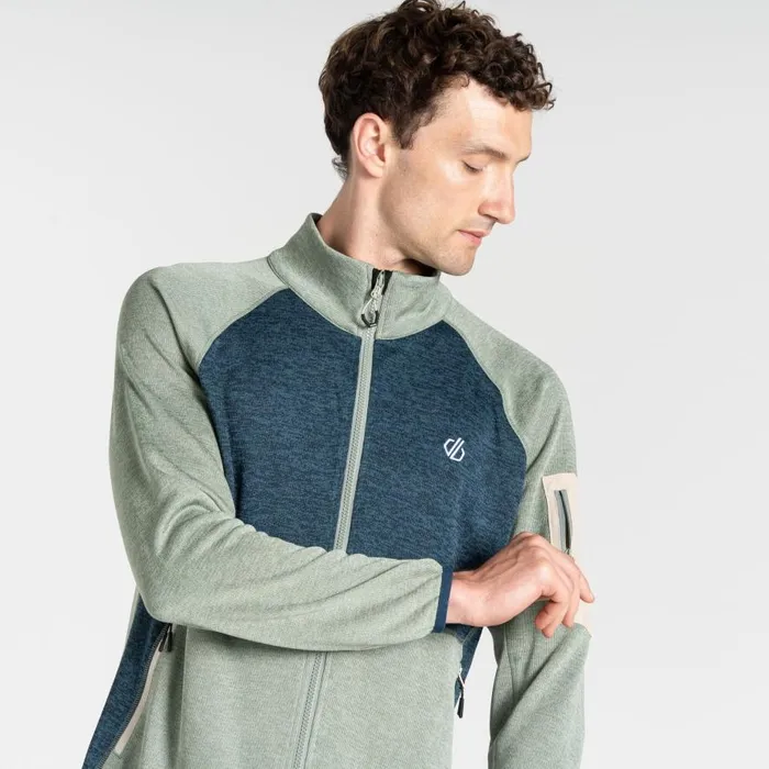 Dare 2b Mountain Series Zip Through Fleece Green Moonlight Denim Men Fleece