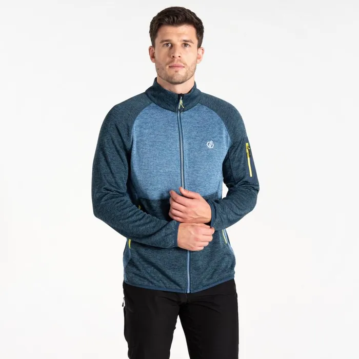 Dare 2b Mountain Series Zip Through Fleece Moonlight Denim Yellow Men Fleece