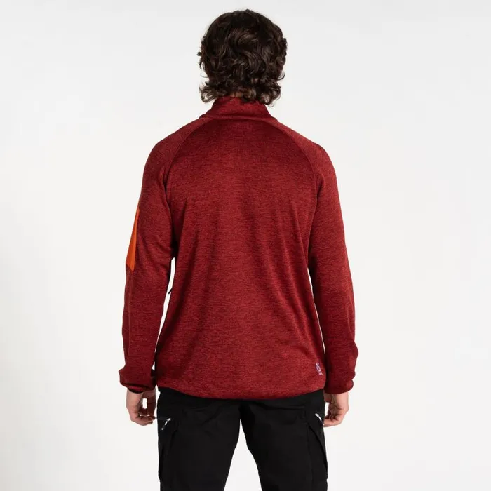 Dare 2b Mountain Series Zip Through Fleece Syrah Cinnamon Red Men Fleece