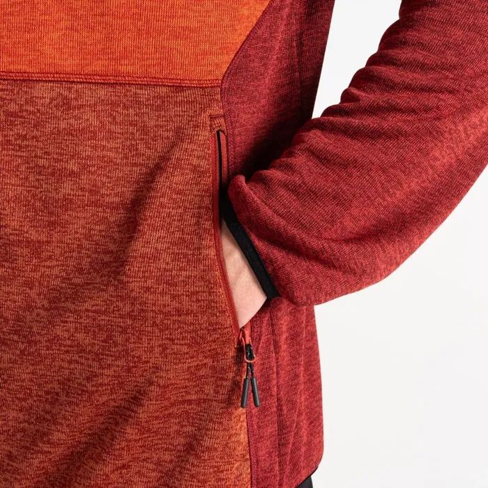 Dare 2b Mountain Series Zip Through Fleece Syrah Cinnamon Red Men Fleece