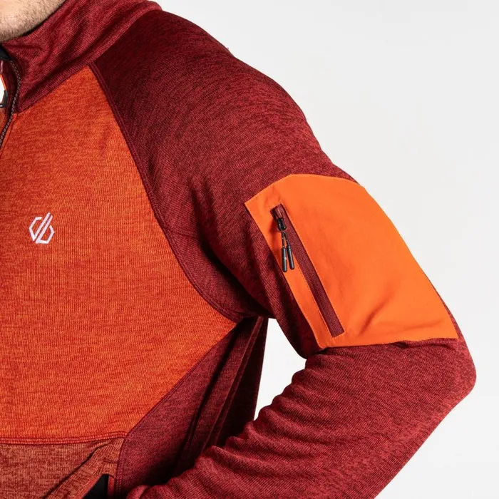 Dare 2b Mountain Series Zip Through Fleece Syrah Cinnamon Red Men Fleece