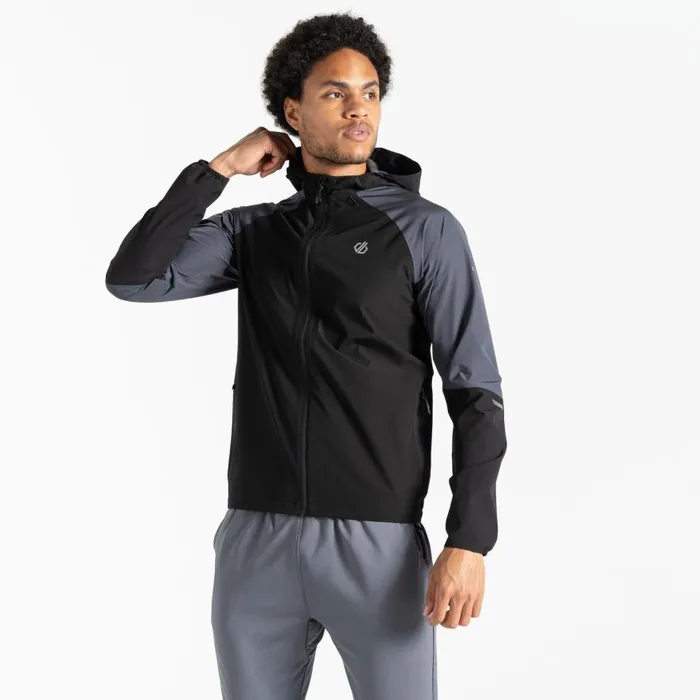 Dare 2b Movement Waterproof Jacket Ebony Grey Black Men Waterproof Jackets