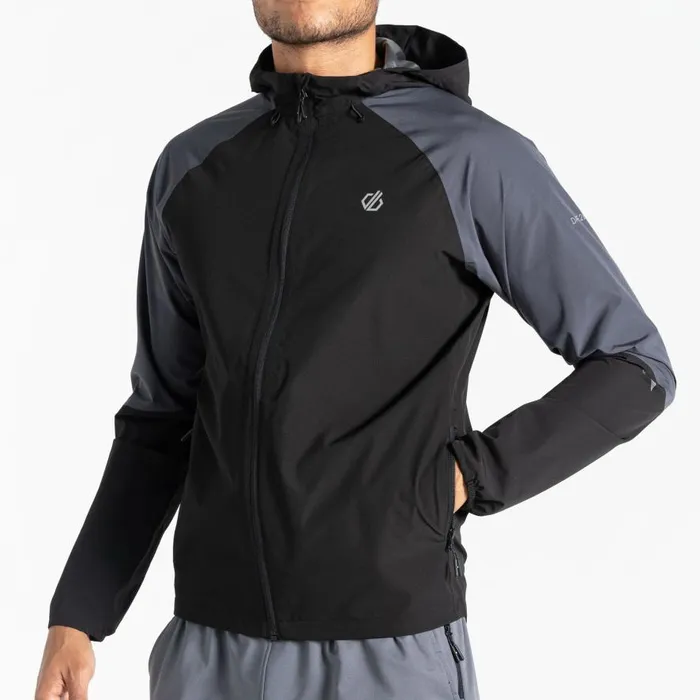 Dare 2b Movement Waterproof Jacket Ebony Grey Black Men Waterproof Jackets