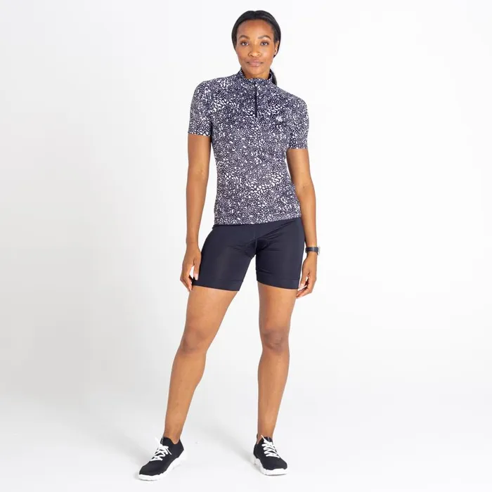 Dare 2b Persist Lightweight Jersey Black White Dot Print Women Cycling Jerseys