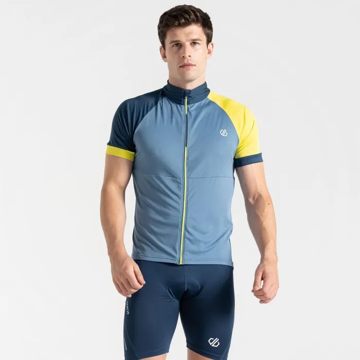 Dare 2b Protraction III Jersey Coronet Blue Neon Spring Men Gym Tops
