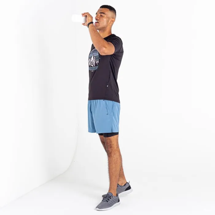 Dare 2b Recreate II 2in1 Shorts Stellar Blue Men Gym Shorts