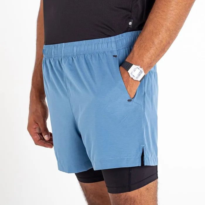 Dare 2b Recreate II 2in1 Shorts Stellar Blue Men Gym Shorts