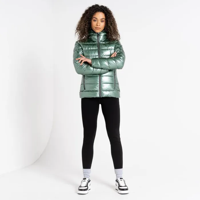 Dare 2b Reputable II Puffer Jacket Duck Green Metallic Women Insulated Jackets