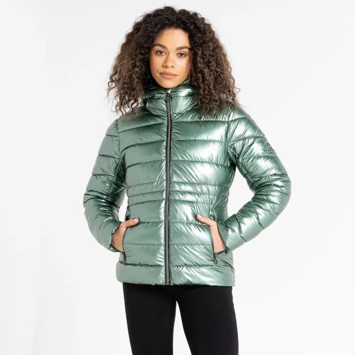 Dare 2b Reputable II Puffer Jacket Duck Green Metallic Women Insulated Jackets