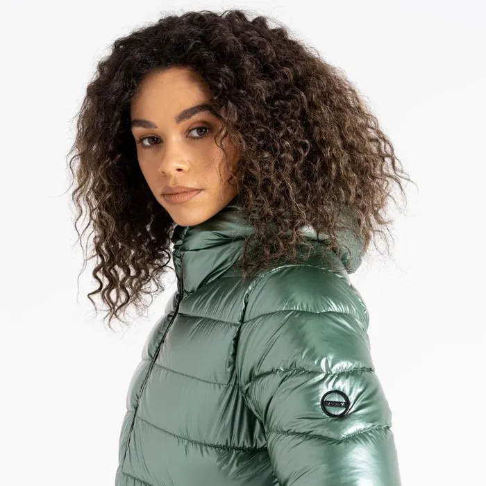 Dare 2b Reputable II Puffer Jacket Duck Green Metallic Women Insulated Jackets