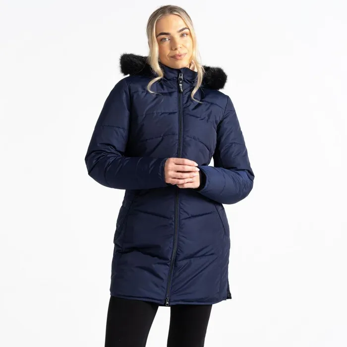 Dare 2b Striking III Mid Length Padded Jacket Peacoat Women Insulated Jackets