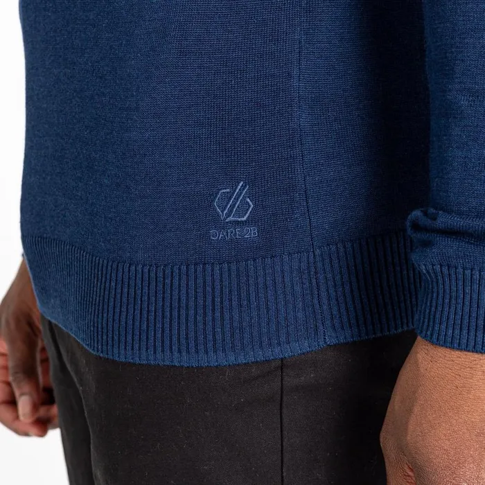 Dare 2b Unite Us Half Zip Knit Sweater Nightfall Navy Men Fleece