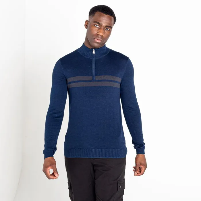 Dare 2b Unite Us Half Zip Knit Sweater Nightfall Navy Men Fleece