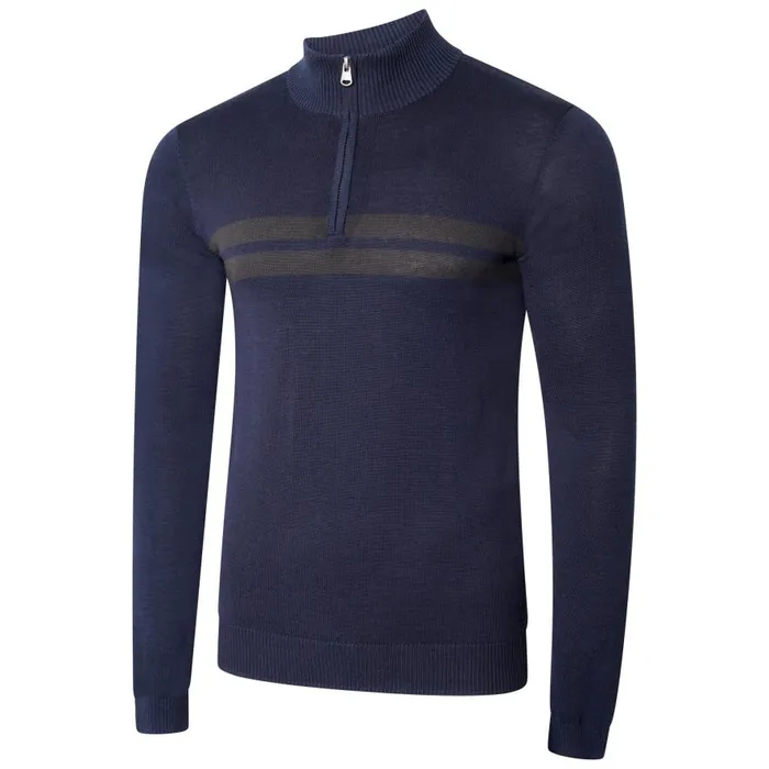 Dare 2b Unite Us Half Zip Knit Sweater Nightfall Navy Men Fleece