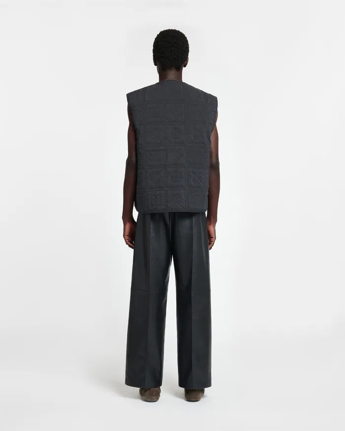 Dax Regenerated Leather Pants Black Men Nanushka Pants