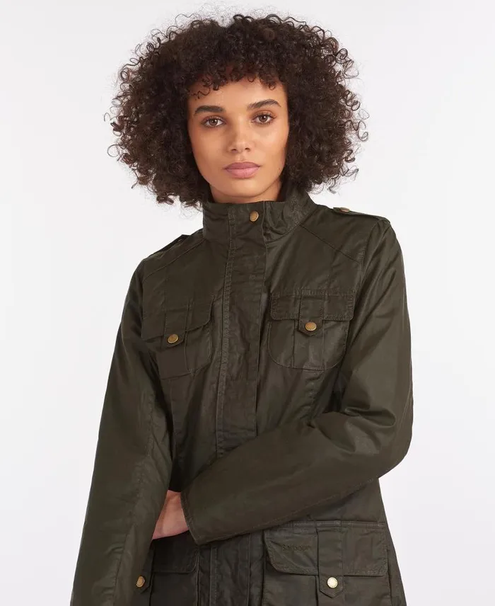 Defence Lightweight Waxed Jacket Royal Navyclassic Women Barbour Waxed Jackets