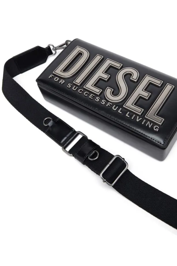 Diesel Biscotto Shoulder Bag M Black Women Shopping And Shoulder Bags
