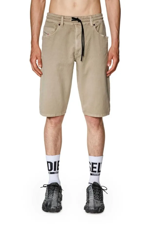 Diesel Dkrooleyshort Jogg Grey Men Pants and Shorts