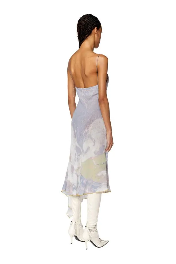 Diesel Dmintcmf Grey Women Dresses