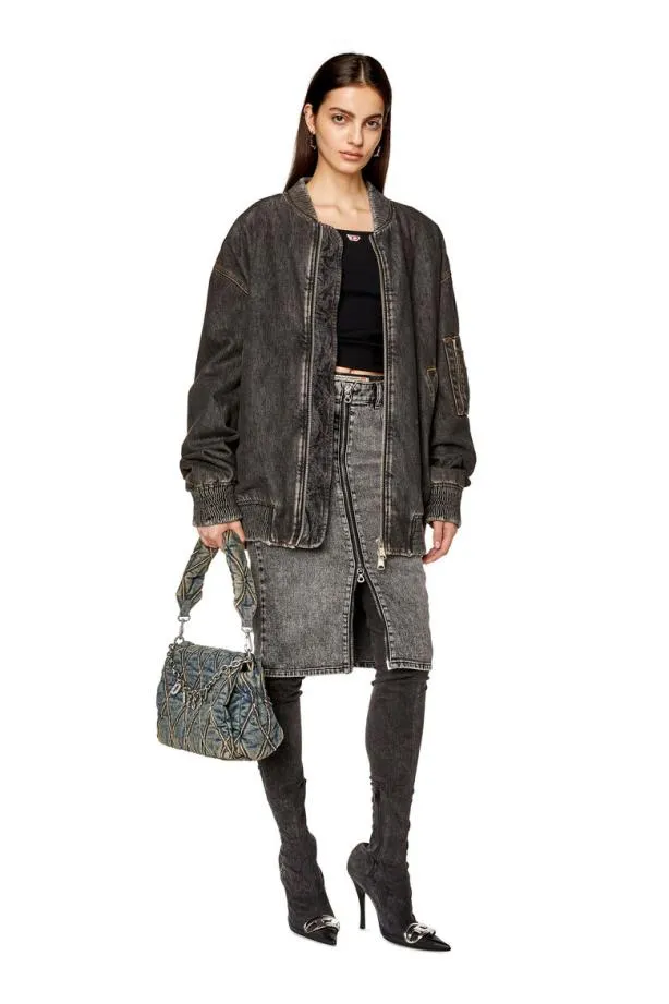 Diesel Depencilz Black Women Skirts