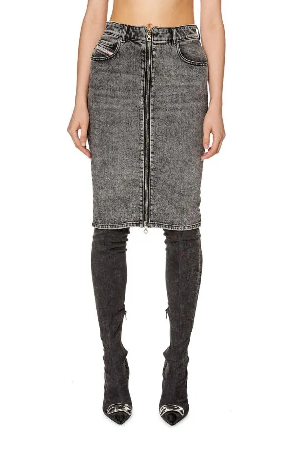 Diesel Depencilz Black Women Skirts