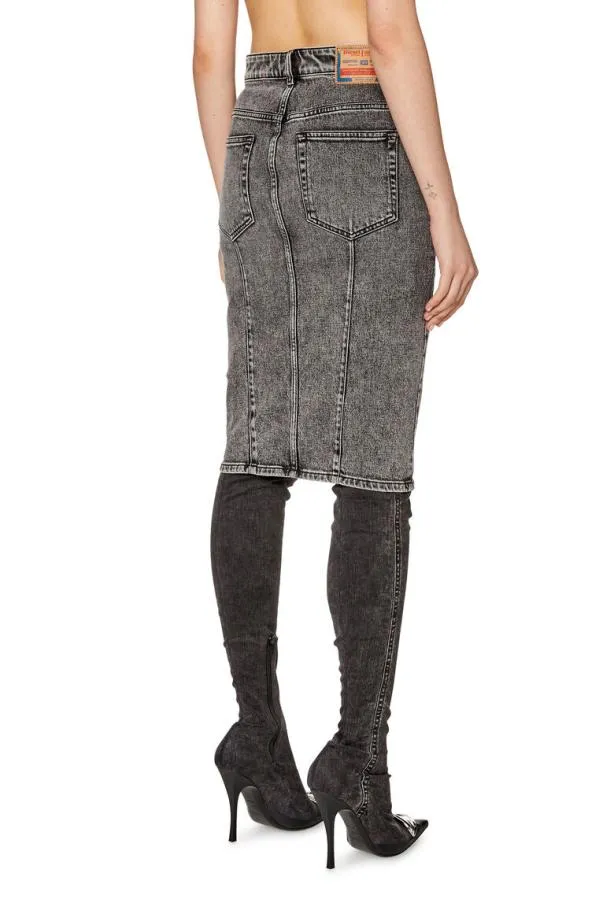 Diesel Depencilz Black Women Skirts