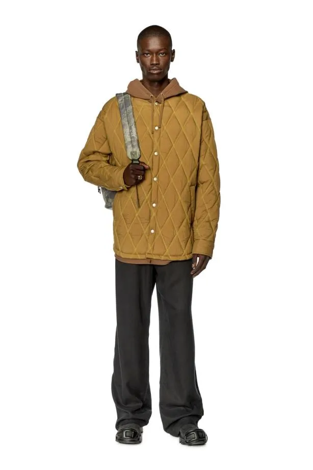 Diesel Jromeo Light Brown Men Jackets