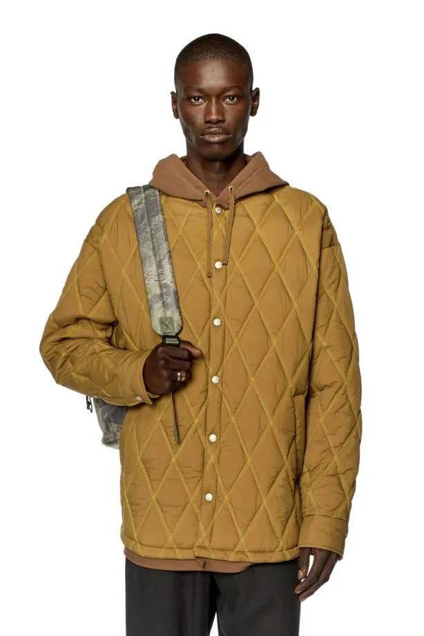 Diesel Jromeo Light Brown Men Jackets