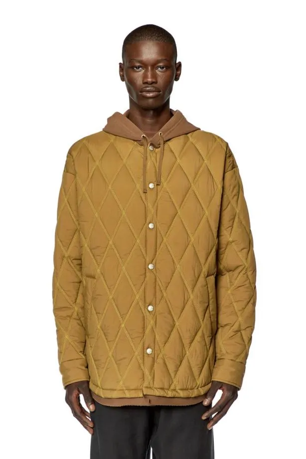 Diesel Jromeo Light Brown Men Jackets