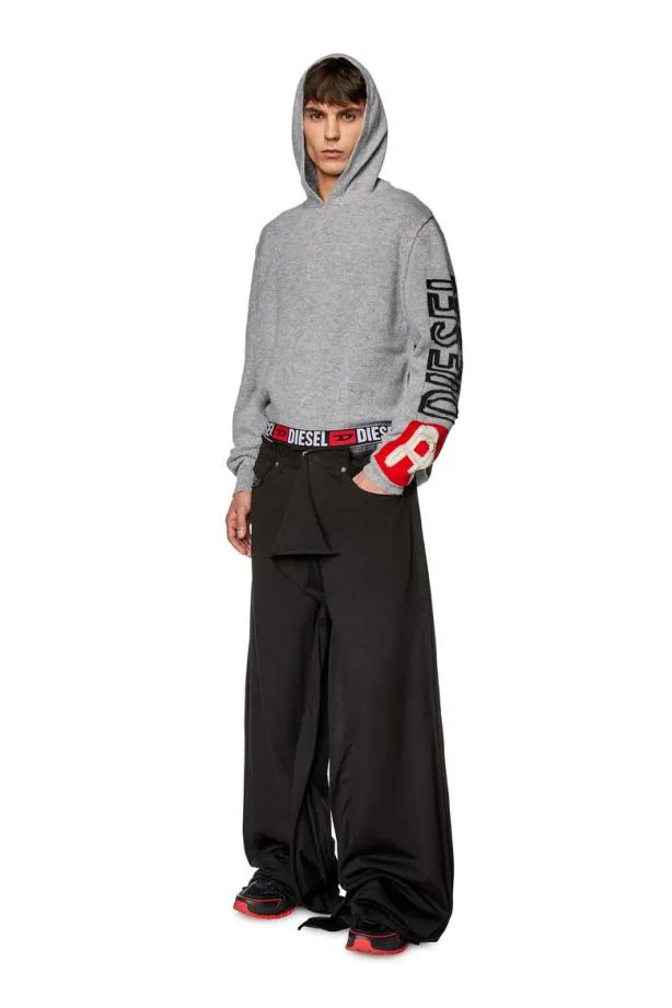 Diesel Ktelendo Grey Men Knitwear