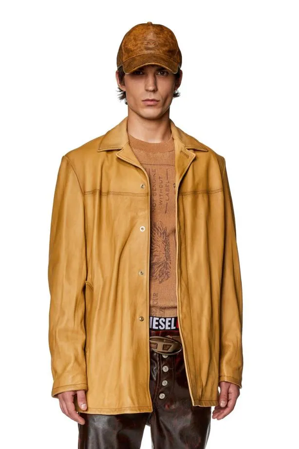 Diesel Lnico Brown Men Jackets