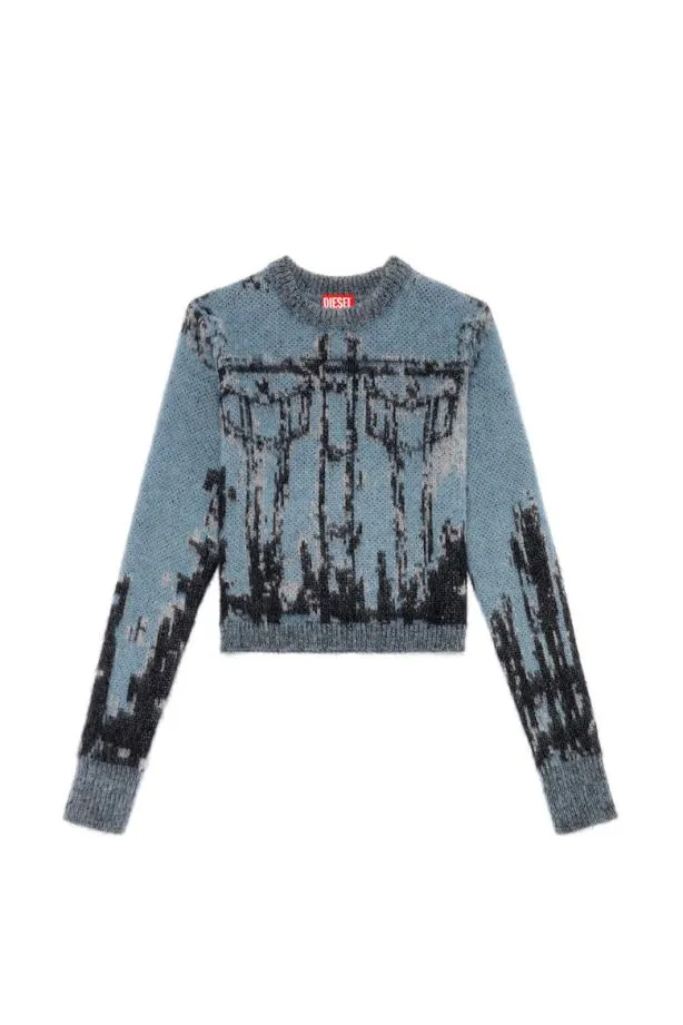 Diesel Msymi Blackblue Women Knitwear