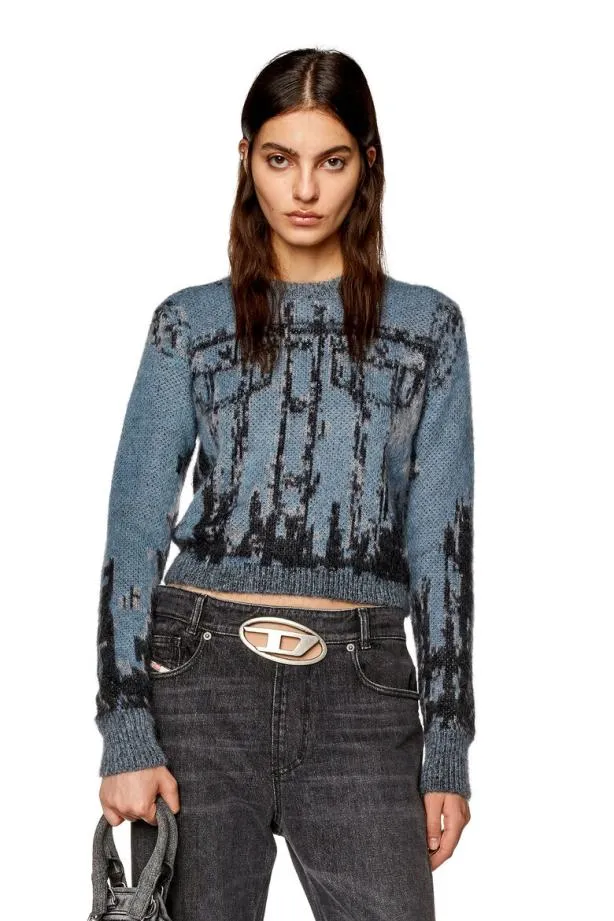 Diesel Msymi Blackblue Women Knitwear