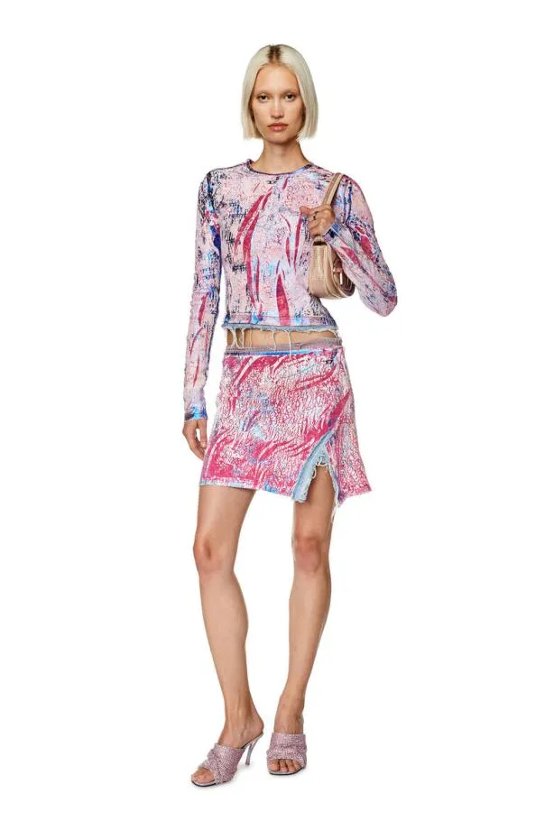 Diesel Ohopla Pink Women Skirts