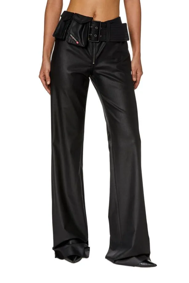 Diesel Pfrelana Black Women Pants and Shorts