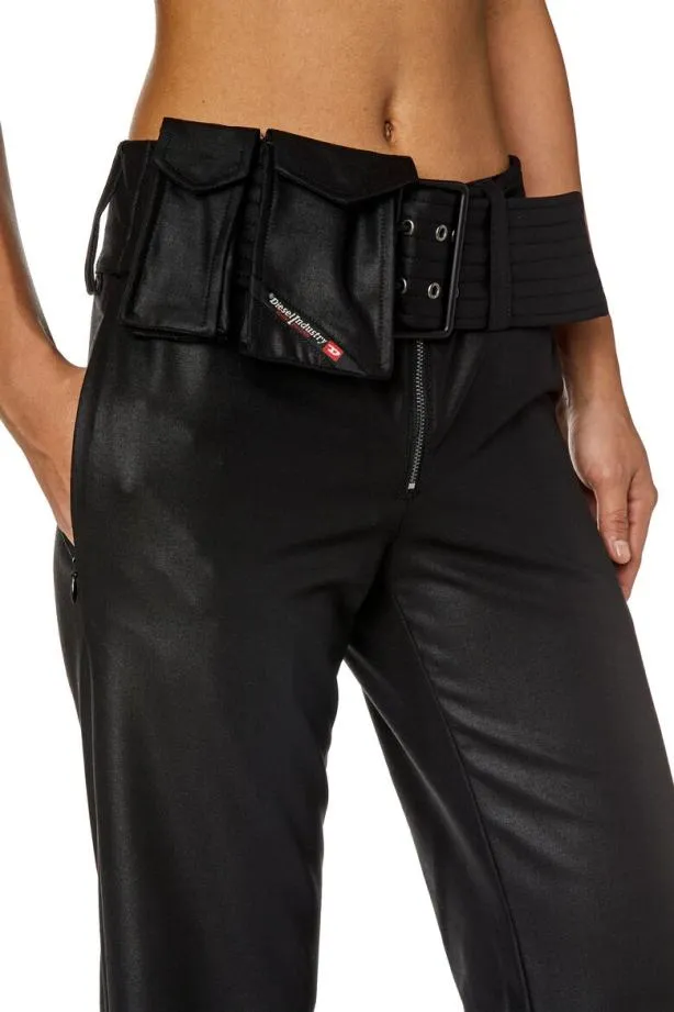 Diesel Pfrelana Black Women Pants and Shorts