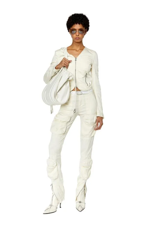 Diesel Plan White Women Pants and Shorts