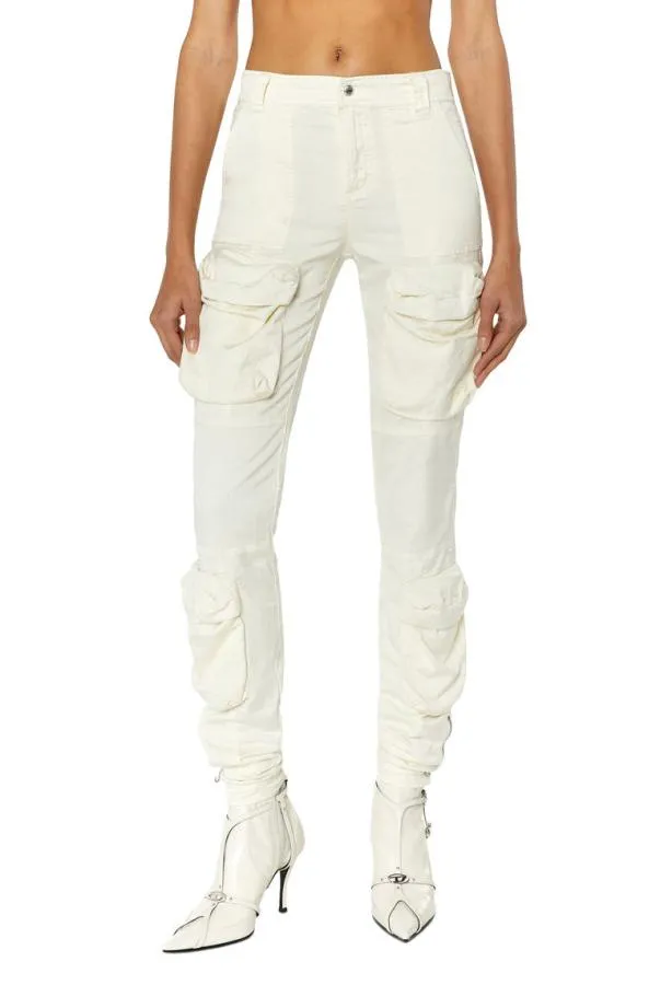 Diesel Plan White Women Pants and Shorts