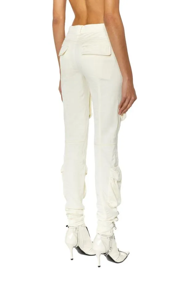 Diesel Plan White Women Pants and Shorts