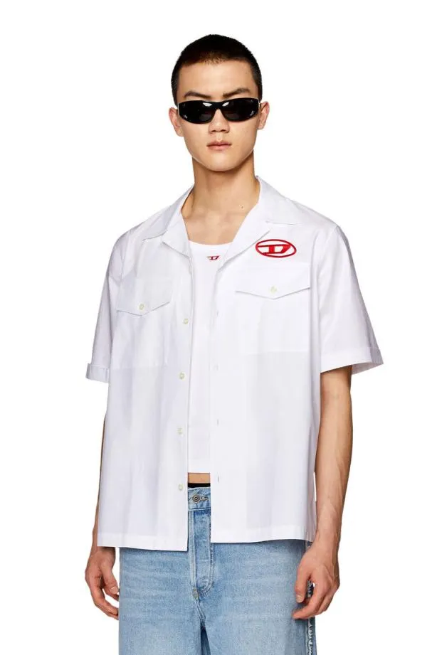 Diesel Smac22b Whitered Men Shirts