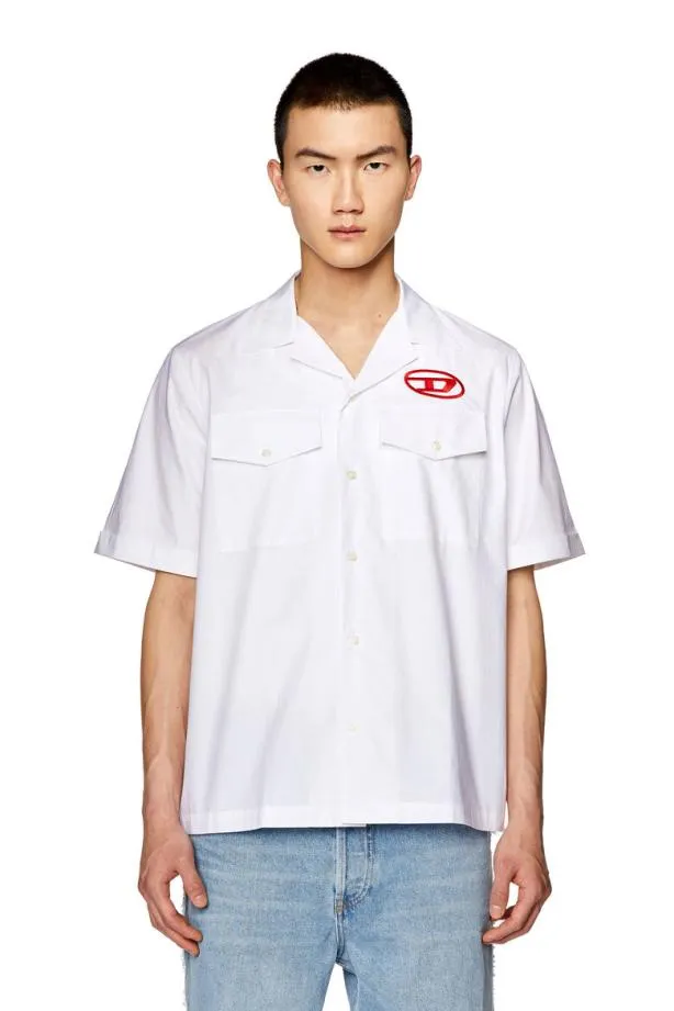 Diesel Smac22b Whitered Men Shirts