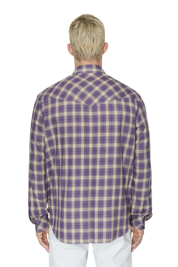 Diesel Soceanchecknw Dark Violet Men Shirts